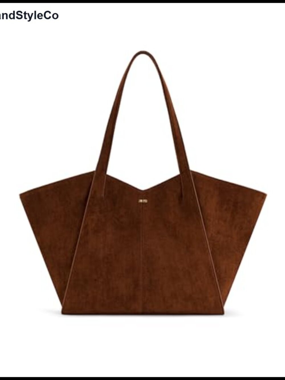 JW PEI Kiana Trapezoid Tote Bag Faux Suede Large Capacity